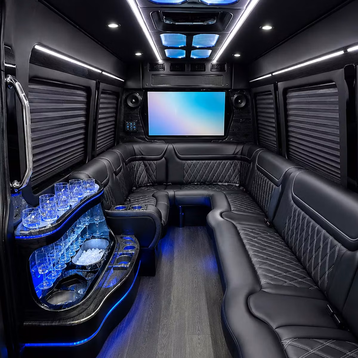party bus interior